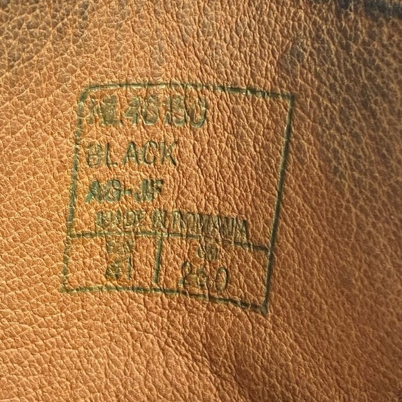 Hawkins Combat Boots Black Leather Lace Up Shoes Outdoor Military Mens 41 US 8 - Picture 12 of 14